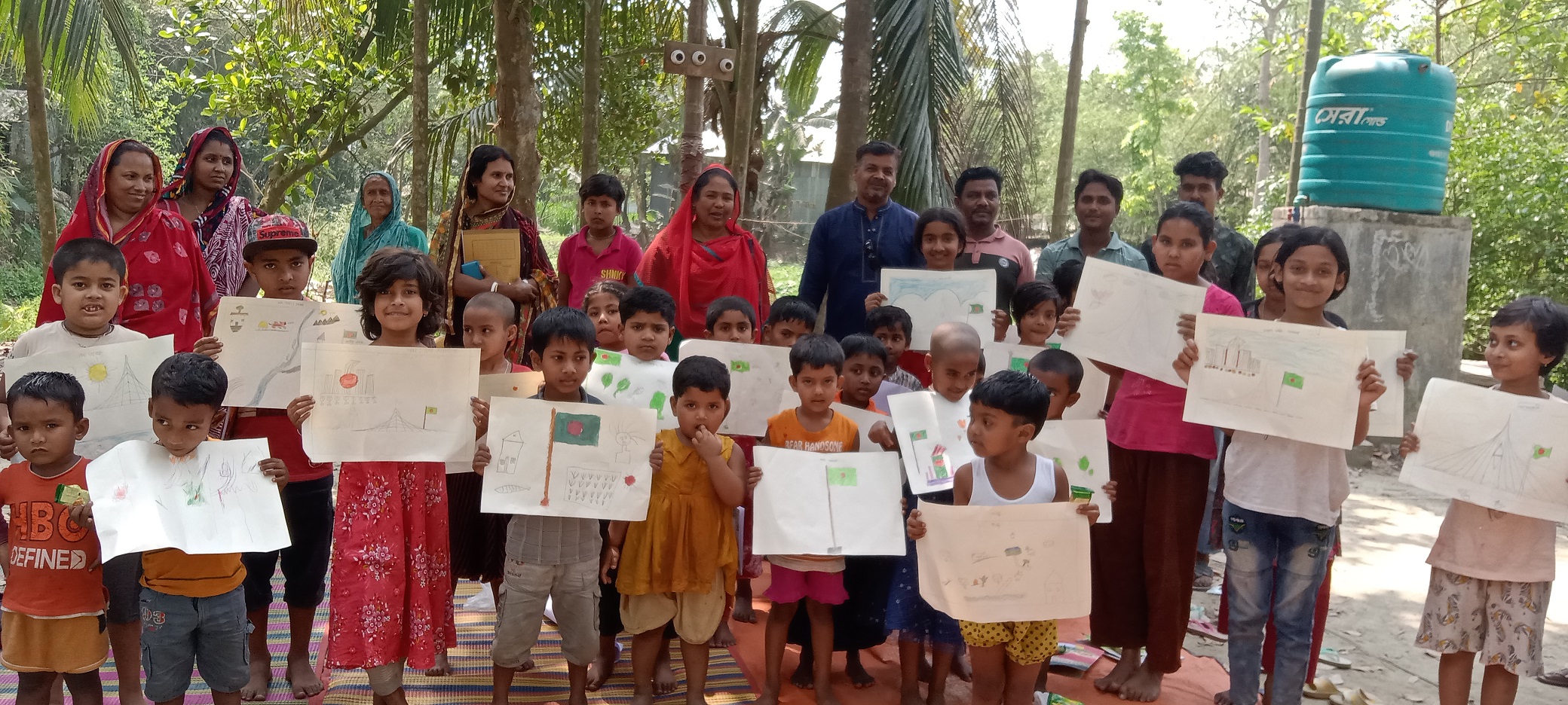 মানিকগঞ্জে চিত্রাংকন ও আবৃত্তিতে পালিত স্বাধীনতা দিবস