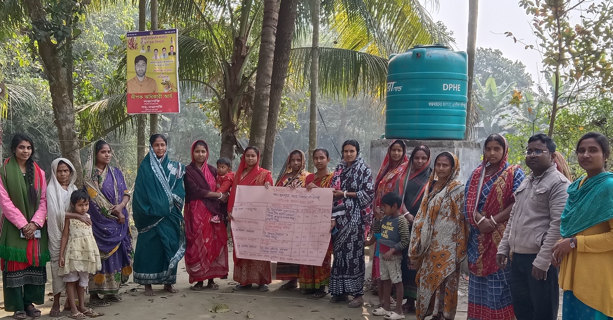 বিশুদ্ধ পানি পেয়ে তাঁরা খুবই খুশি