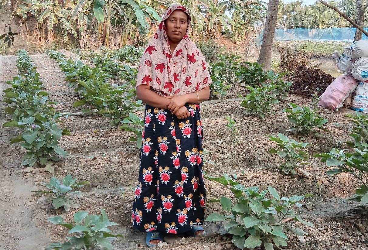 উদ্যোগী সখিনা খাতুন সংসারের চাকা সচল করলেন